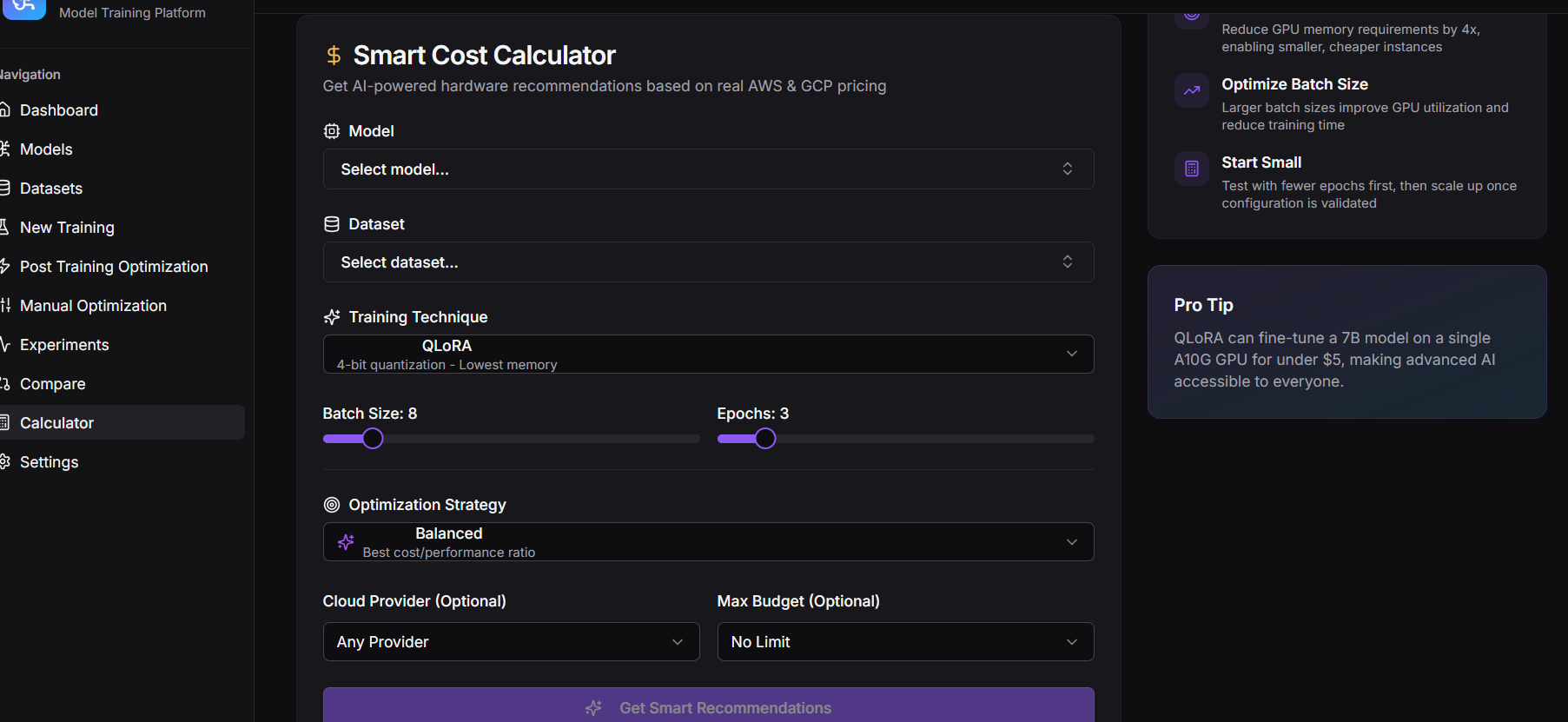 Cost Calculator